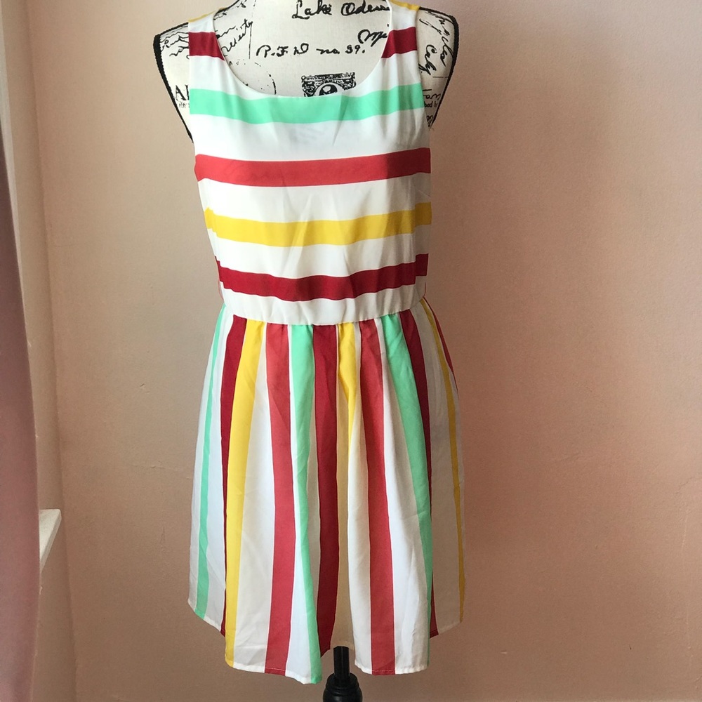 American Rag Multi-Color Size Small Dress - Picture 6 of 8